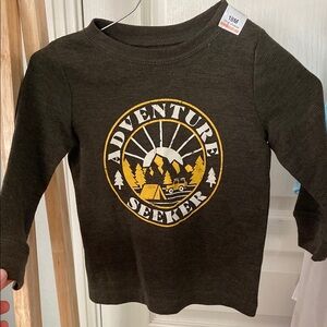 Jumping Beans Green and Yellow Long Sleeve Adventure Tee